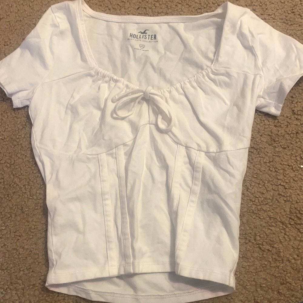 Hollister top , size XS women, color white